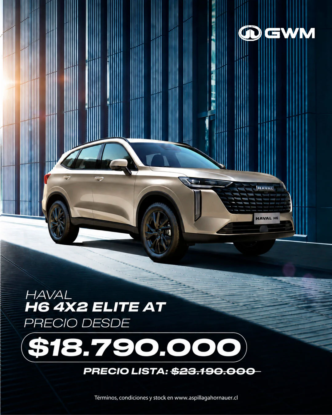 GWM Haval H6 4x2 Elite AT desde $18.790.000