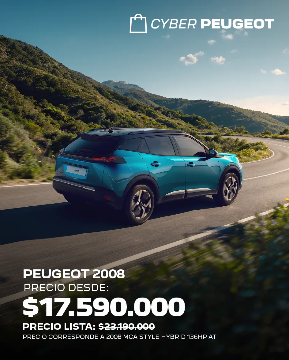 Peugeot 2008 MCA Style Hybrid 136HP AT desde $17.590.000